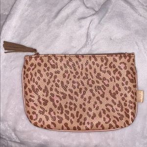 Animal print Ipsy makeup bag